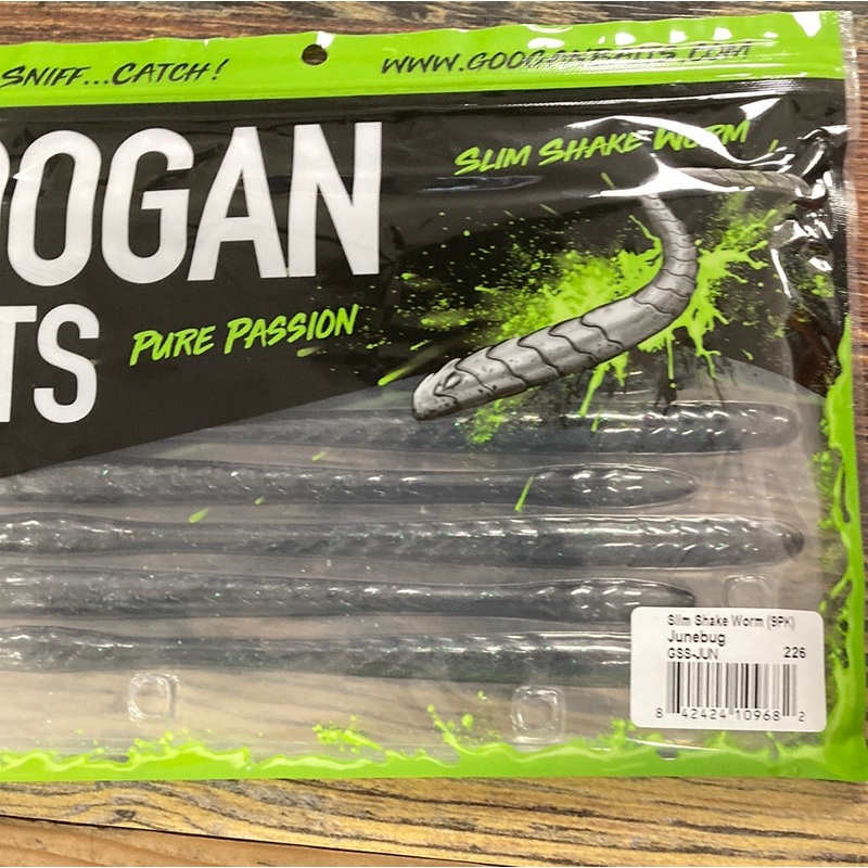 Googan Slim Shake Worm Junebug