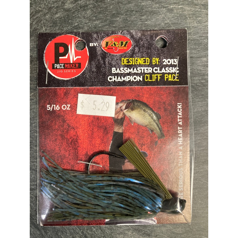 V&M Pacemaker Skip Jig. 5/16 oz. Magic Craw