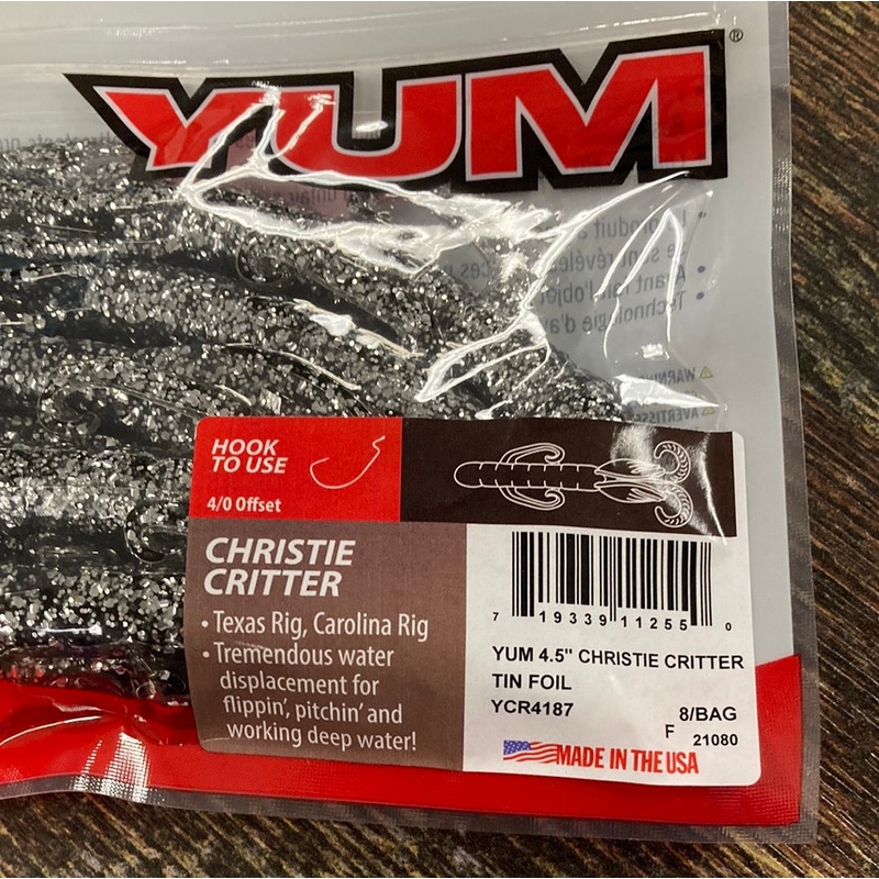Yum Christie Critter 4.5 – Tin Foil