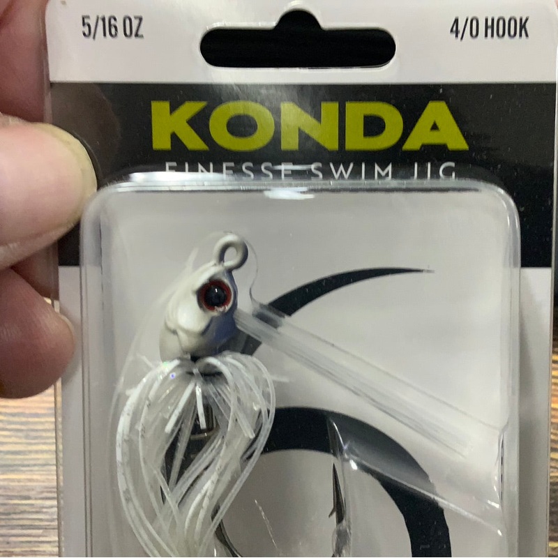 KONDA Finesse Swim Jig 5/16 oz. 4/0 White Ice