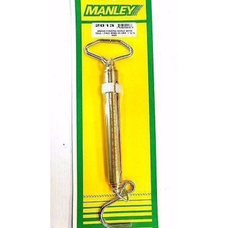 Manley – Brass 50lb Fishing Scale with Tell-Tale Ring