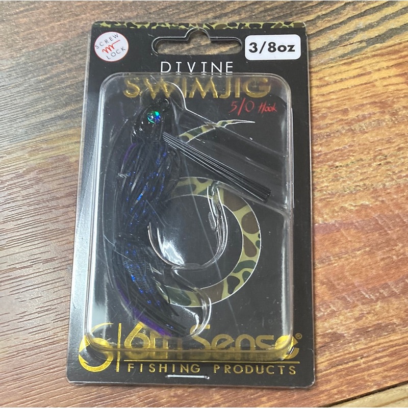 6th Sense Divine Swim Jig 3/8 oz. 5/0 Blacklight