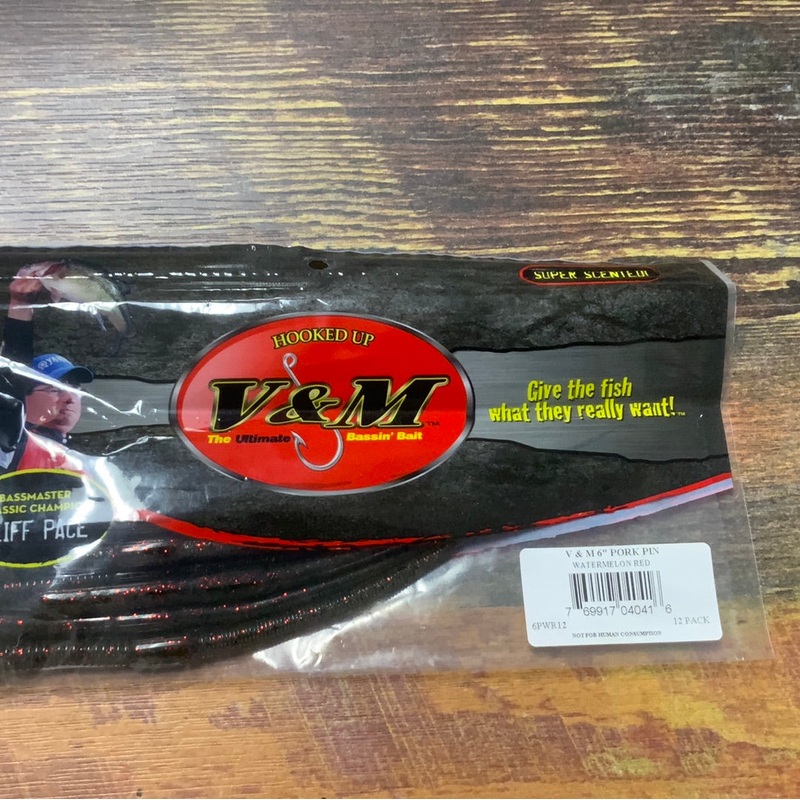 V&M Pork Pin 6″ Watermelon Red