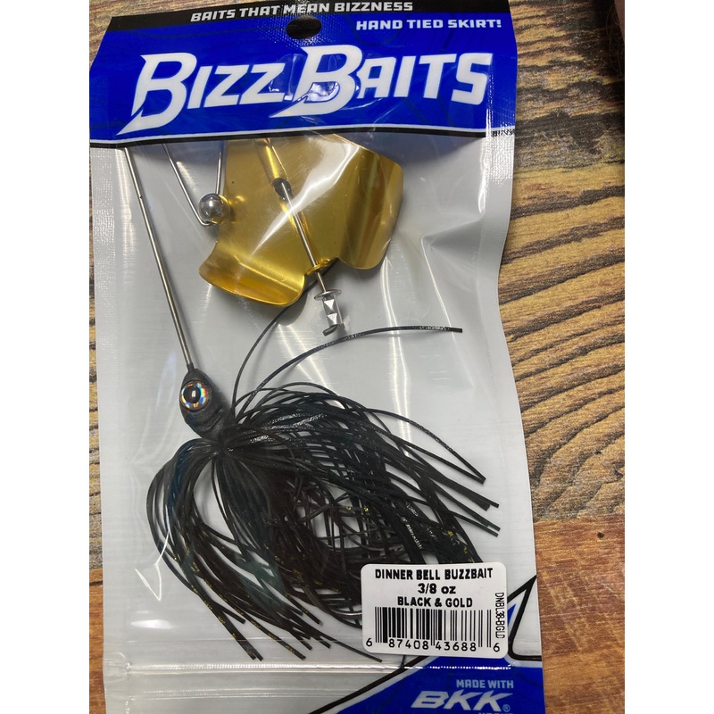 Bizz Baits Dinner Bell 3/8 oz. Black and Gold