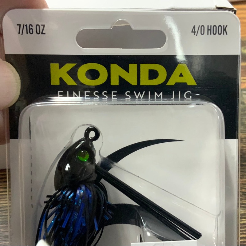 KONDA Finesse Swim Jig 7/16 oz. 4/0  Black Blue