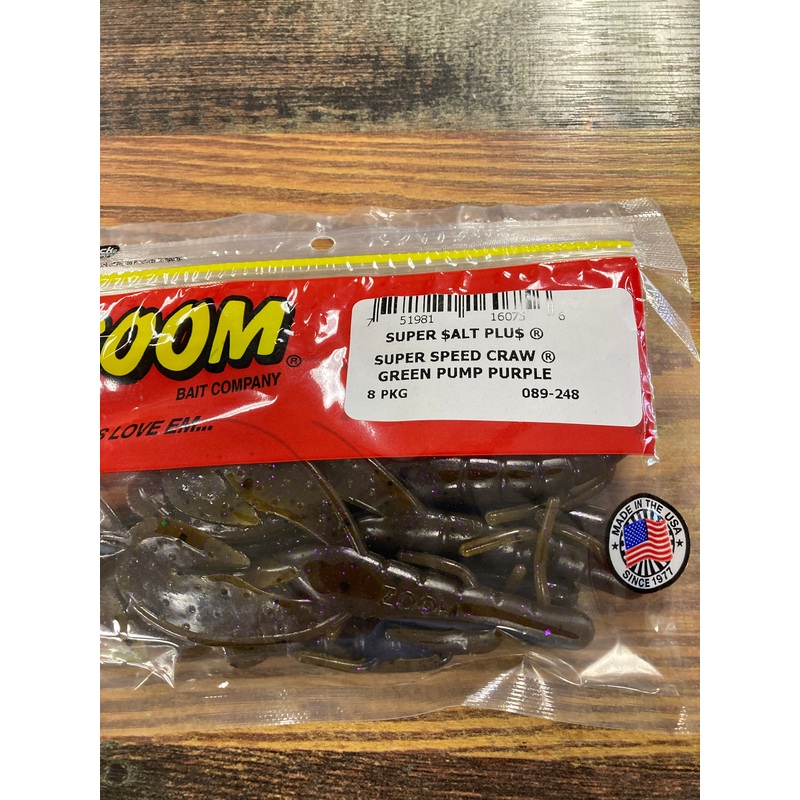 Zoom Super Speed Craw  – Green Pumpkin Purple