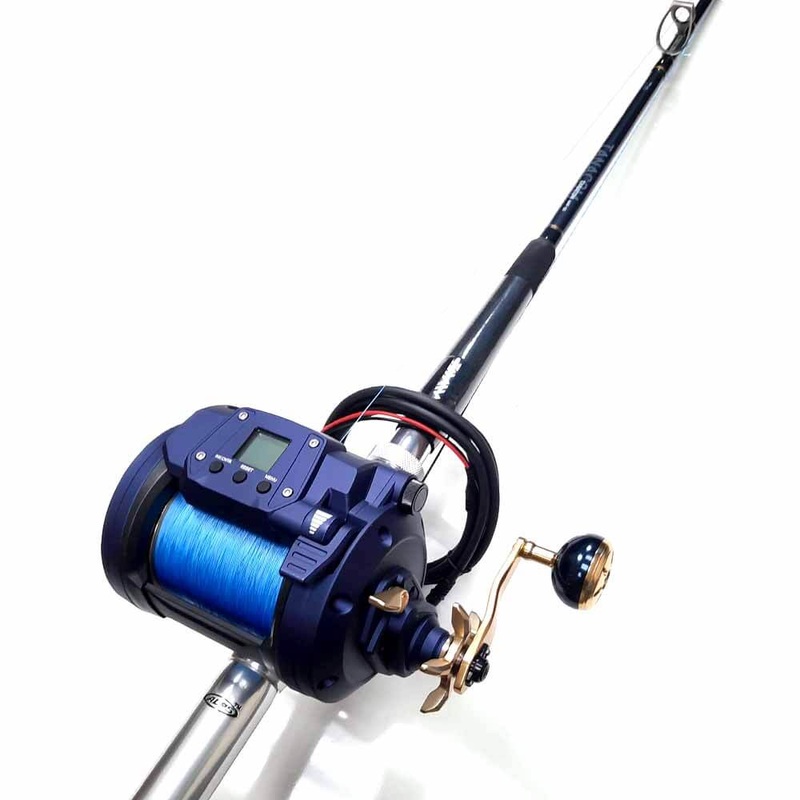 Daiwa Seapower 1200 Electric Reel 6’6 60-150LB Deep Drop Rod Combo with Braid