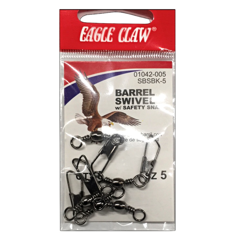 Eagle Claw Black Snap Swivel