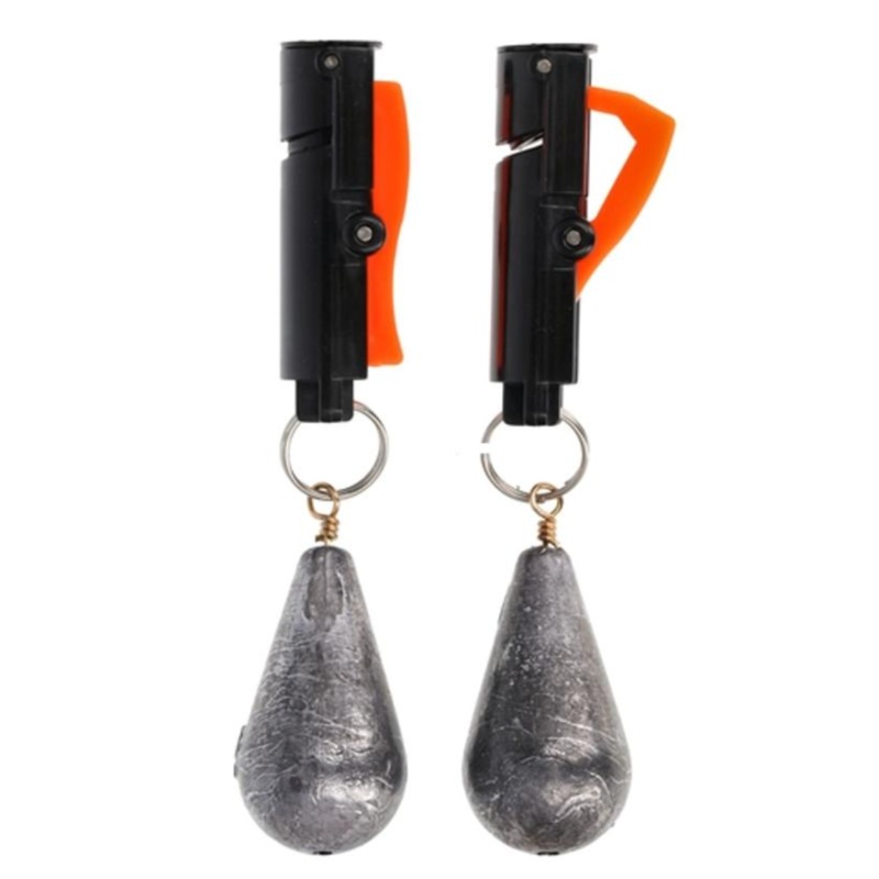 Eagle Claw Snap Weight Quick Release Line Clip 2pk No Weight