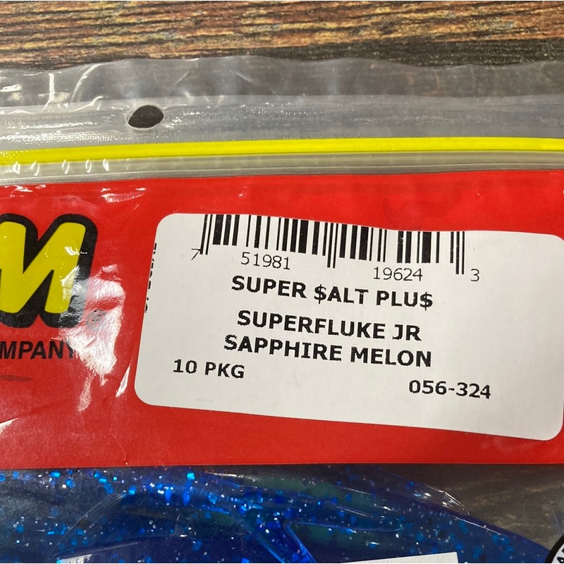 Zoom Super Fluke Jr. – Sapphire Melon