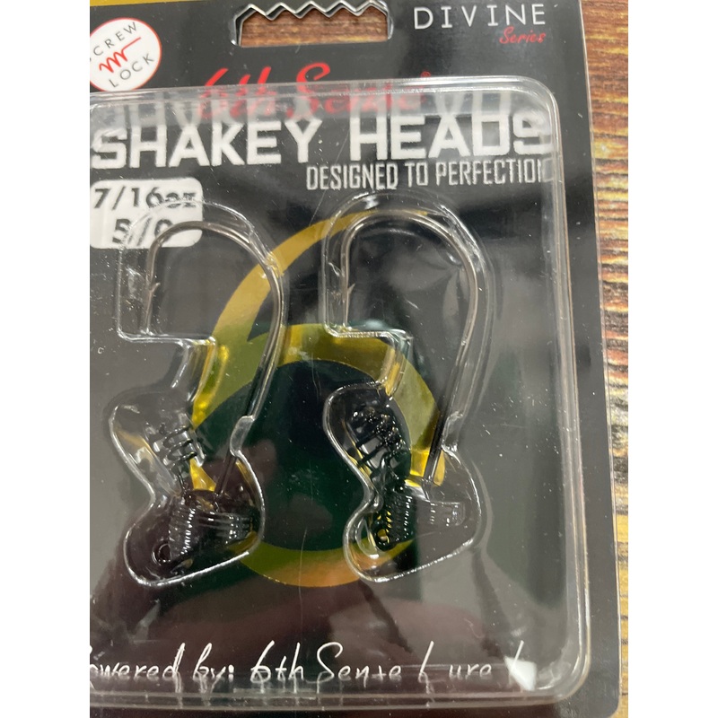 6th Sense Divine Series Shaky Heads 7/16 oz. 5/0 Black