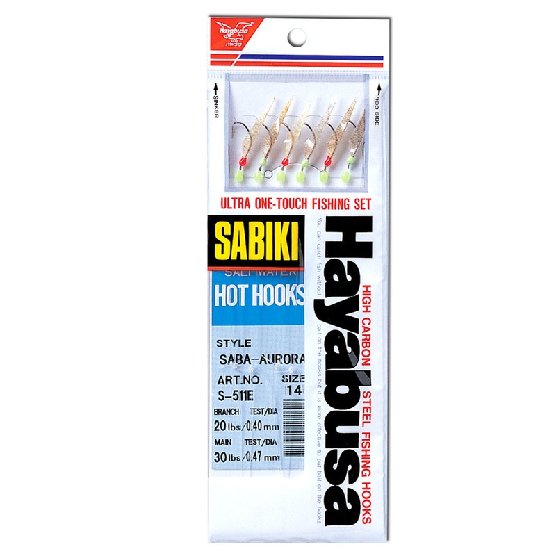 Hayabusa – S511E Saba-Aurora Hot Hook Sabiki Rigs