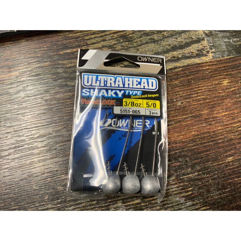 Owner Ultra Head Shaky Twist Lock 3/8 oz. 5/0