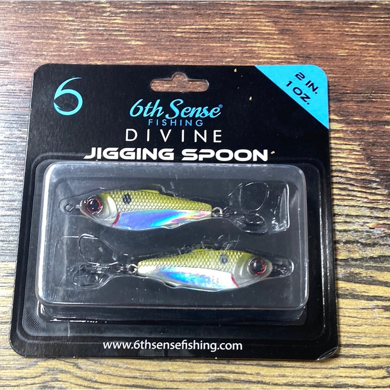 6th Sense Divine Jigging Spoon 2″ 1 oz. Shad Hammer