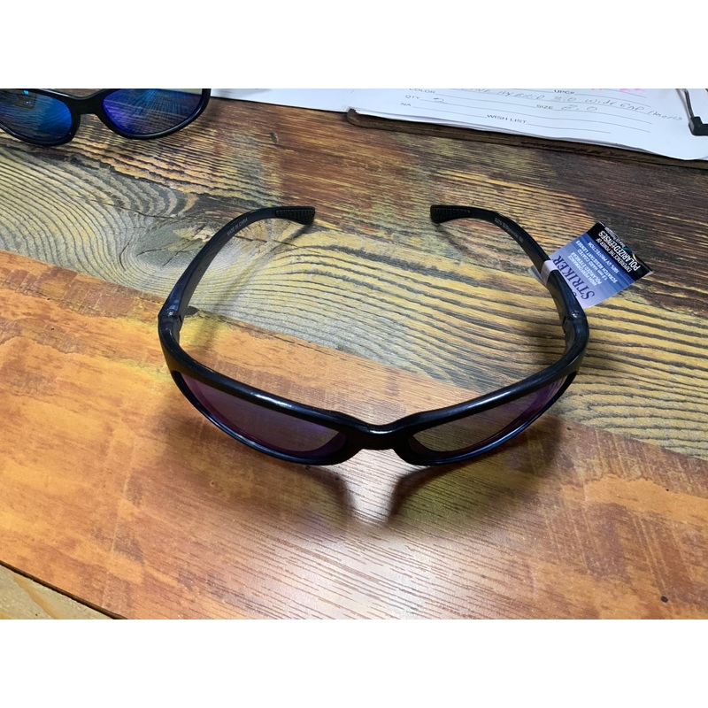 Sea Striker 279 Bridgetender Sunglasses Blk Blue Mirror