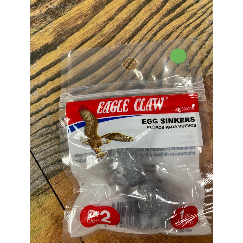 Eagle Claw Egg Sinker 1 oz.