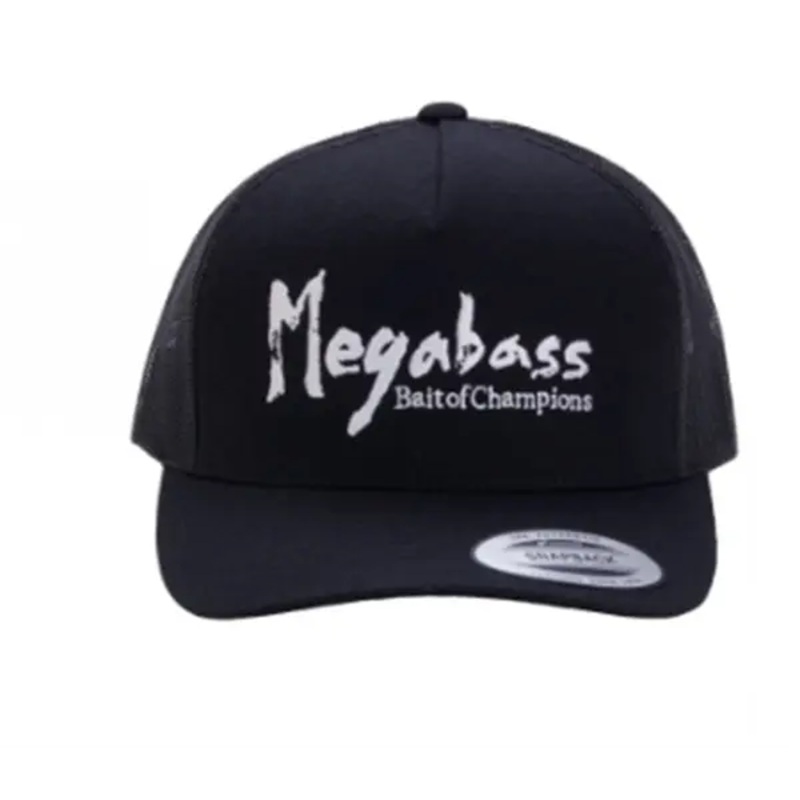 Megabass Trucker Hat, Black & White