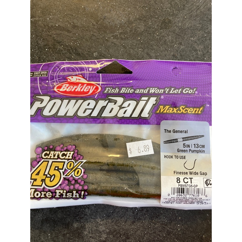 Berkley The General 5″ Green Pumpkin