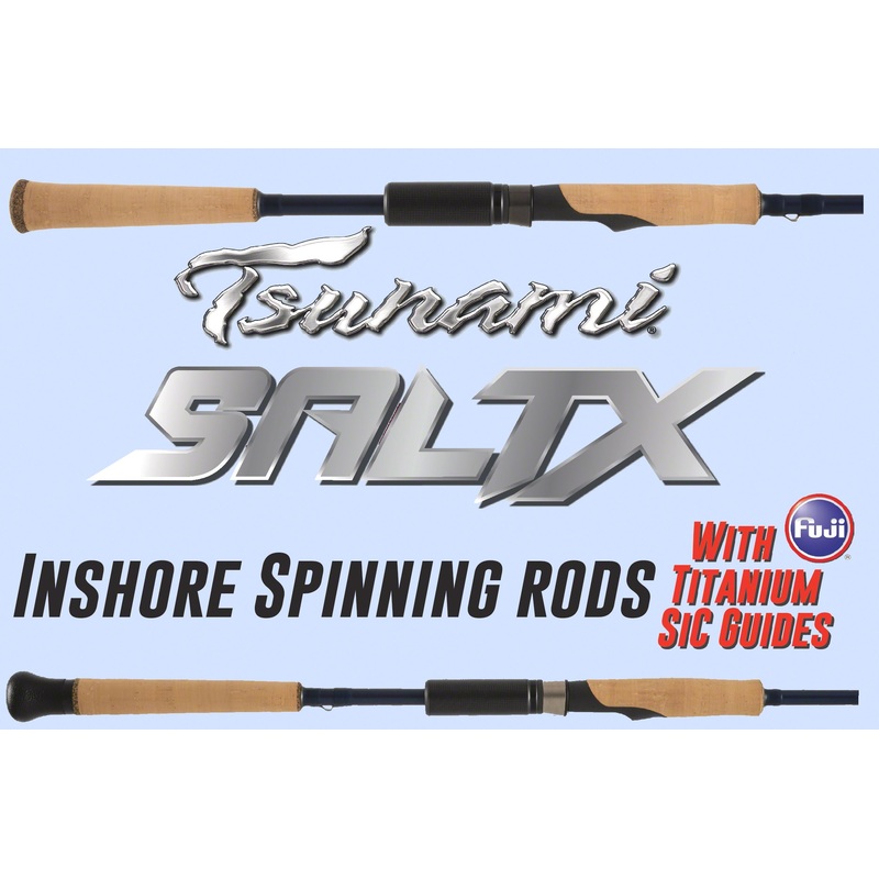 Tsunami SaltX Inshore Spinning Rods
