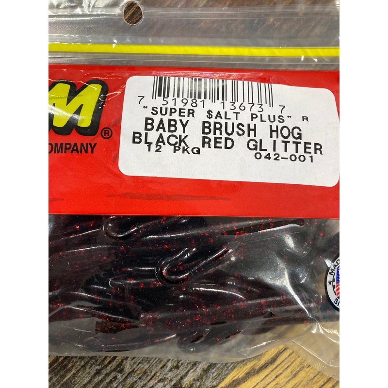 Zoom Baby Brush Hog – Black Red Glitter