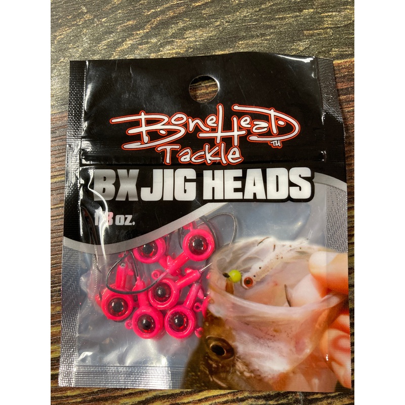 Bone Head BX Jig Heads 1/8 oz. Pink