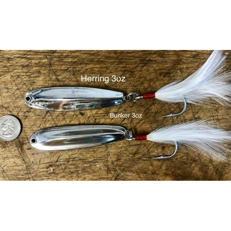“Charlie Graves Lures”  Combo Pack: 1) HERRING 3oz   1) BUNKER 3oz