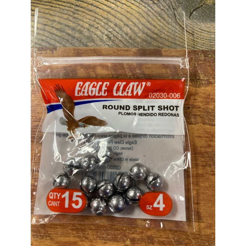 Eagle Claw #4 split shot