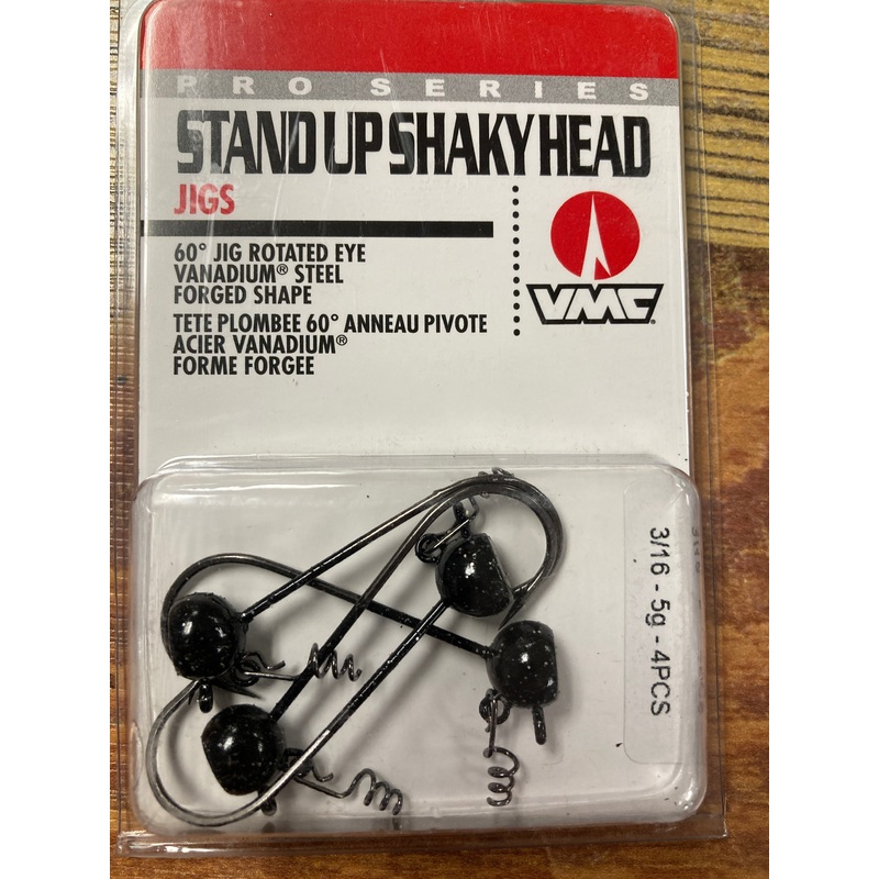 VMC Stand Up Shakey Head Jig 3/16 oz. Black