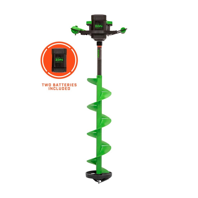 ION Alpha Plus (Two Batteries Included), 8-Inch, Gen 3, 40V Lithium-ion, Electric Ice Auger, 59350