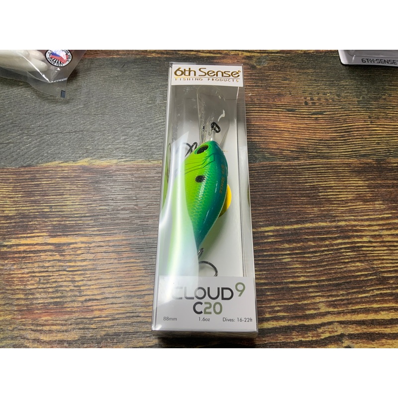6th Sense Cloud 9 C20 – 1.6 oz. Blue Treuse Shad