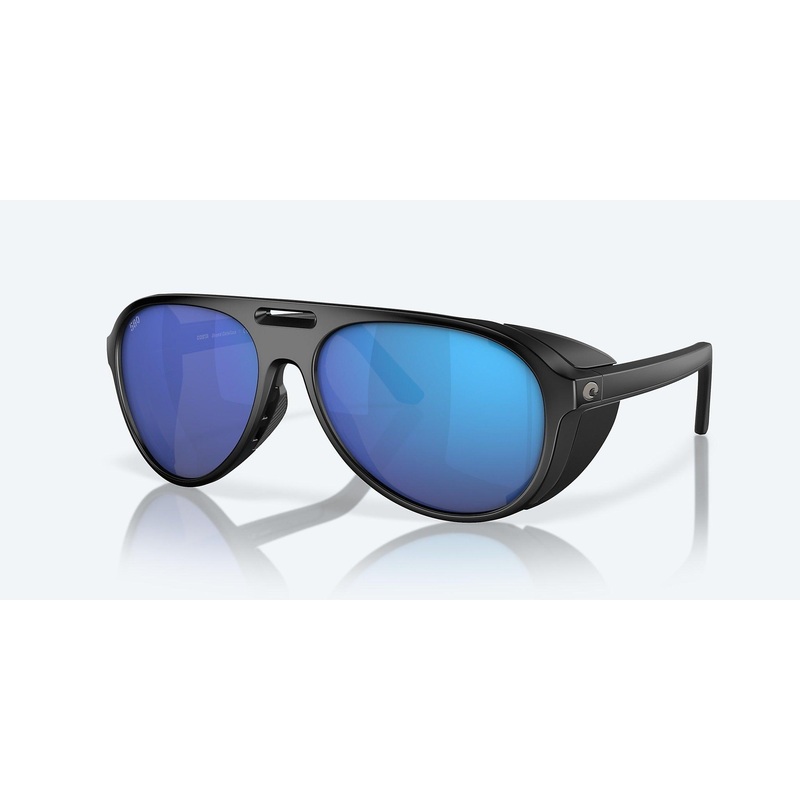 Costa Grand Catalina Matte Black Frame with Blue Mirror Lens 580G Polarized Sunglasses