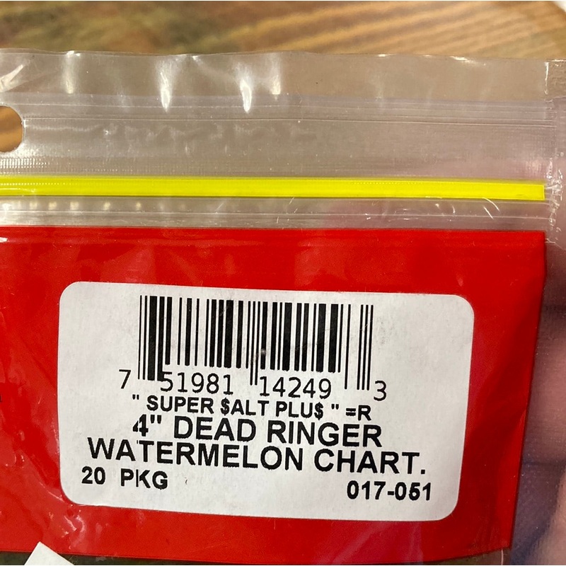 Zoom Dead Ringer 4″ Watermelon Chartreuse