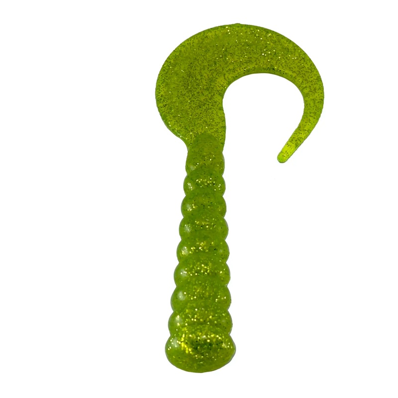 Boneyard Jigger Bone 6″ Single Tail Grubs 3pk