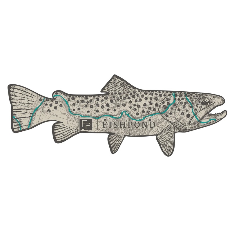 Fishpond Topo Trout Sticker – 8