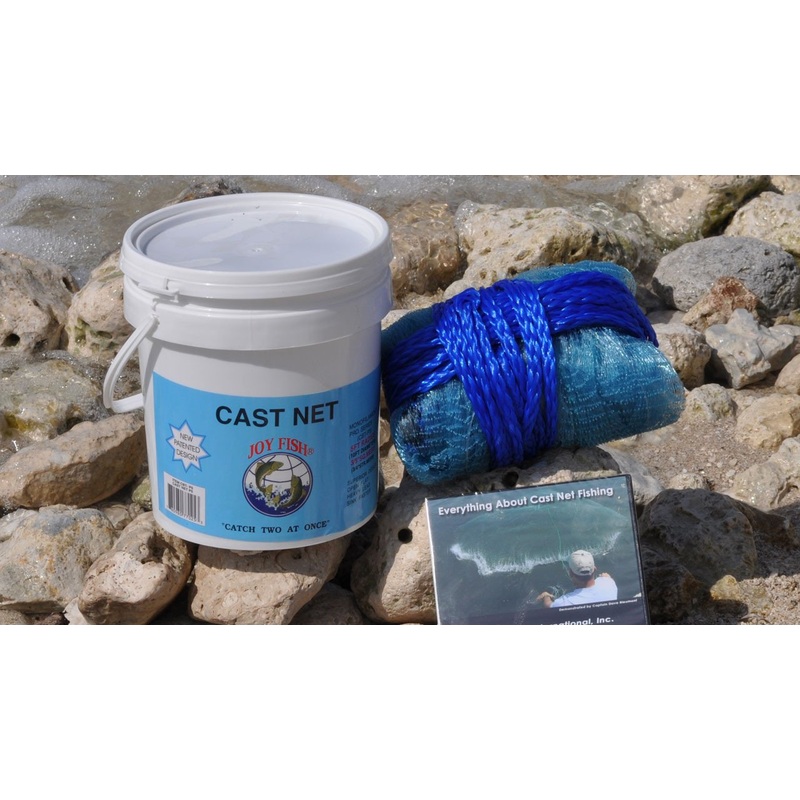 Joy Fish Professional Bait Cast Nets 3/8″ Square Mesh