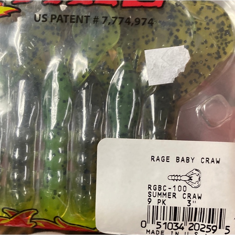 Strike King Rage Tail Baby Craw 3″ Summer Craw