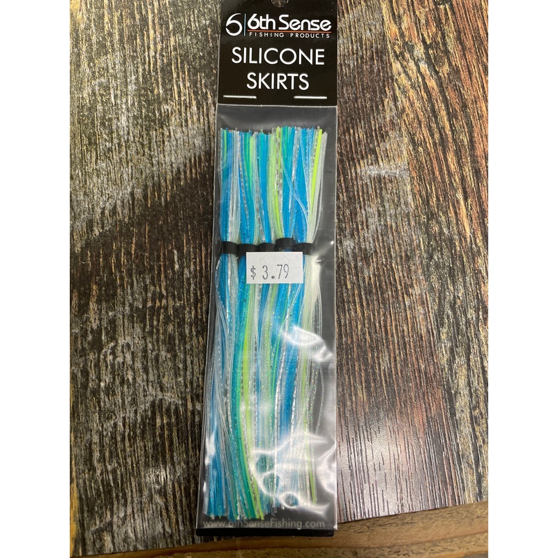 6th Sense Silicone Skirts Blue-Treuse
