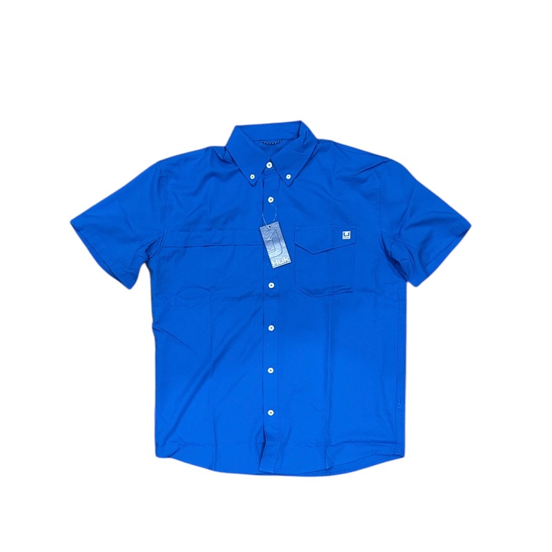 HUK Tidepoint SS Shirt Ocean blue L