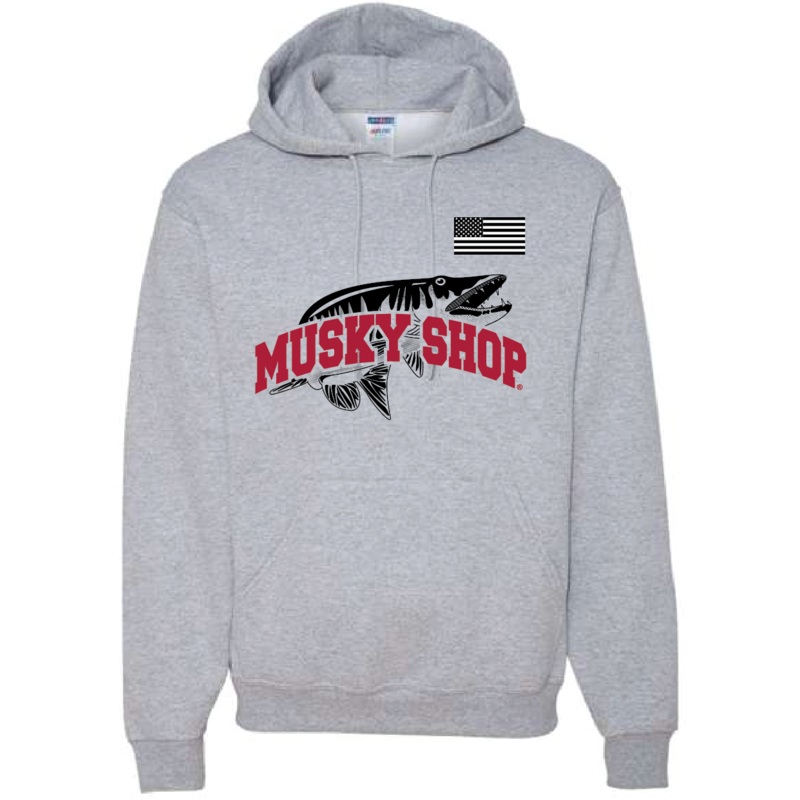 Musky Shop Jerzees NUBlend Heather Red Hoodie