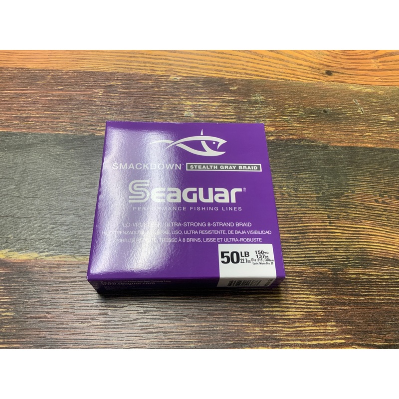 Seaguar Smackdown Braid 50lb. 150 yds – Stealth Gray
